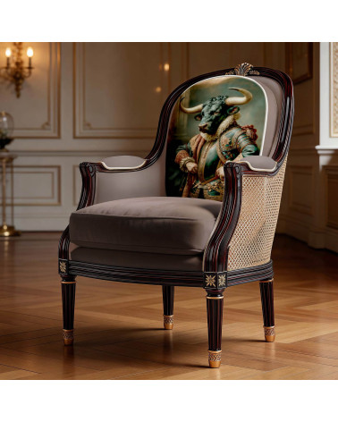 Baroque Bull 01 – Barockstier als Stoffpanel | Mamidu