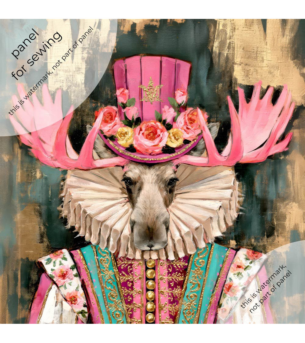 Pink Moose 01 – łoś w różowym kapeluszu | Mamidu
