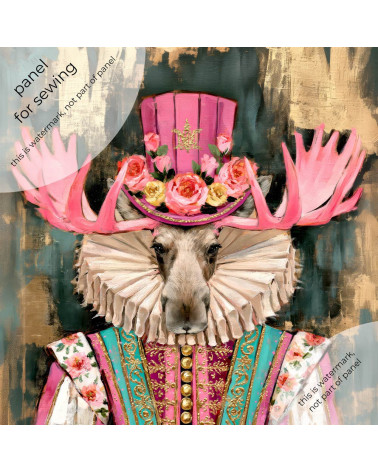 Pink Moose 01 – łoś w różowym kapeluszu | Mamidu