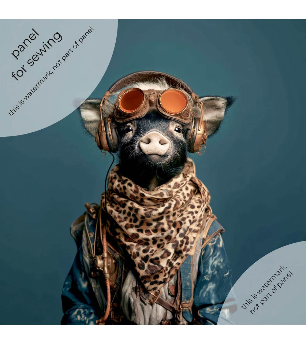 Aviator Calf 01 – Kalb als Pilot mit Brille | Mamidu