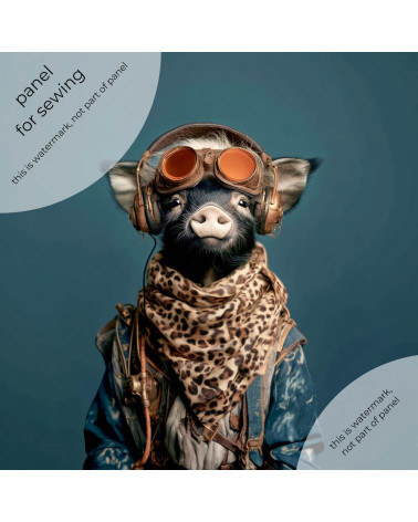 Aviator Calf 01 – Kalb als Pilot mit Brille | Mamidu