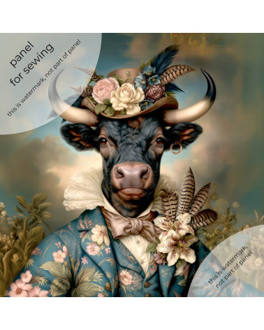 Floral Bull 01 – Stier mit Blumenhut | Mamidu