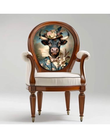 Floral Bull 01 – Stier mit Blumenhut | Mamidu