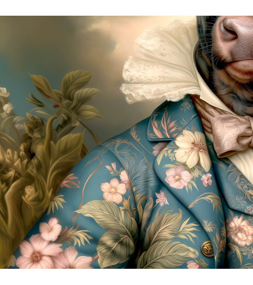 Floral Bull 01 – Stier mit Blumenhut | Mamidu