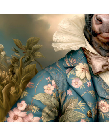 Floral Bull 01 – Stier mit Blumenhut | Mamidu