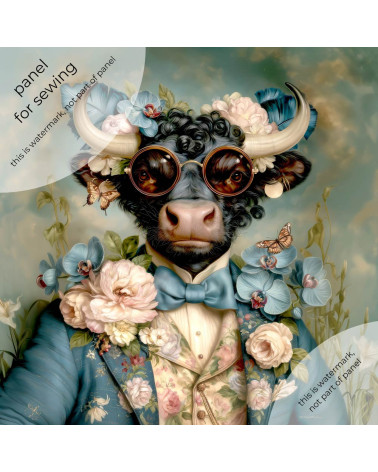 Floral Bull 02 – bull with roses and sunglasses | Mamidu