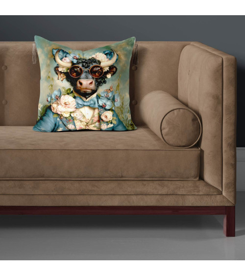 Floral Bull 02 – bull with roses and sunglasses | Mamidu