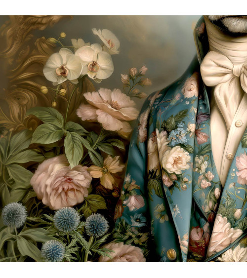 Floral Bull 03 – byk w kwiecistym garniturze | Mamidu