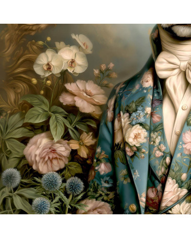 Floral Bull 03 – byk w kwiecistym garniturze | Mamidu