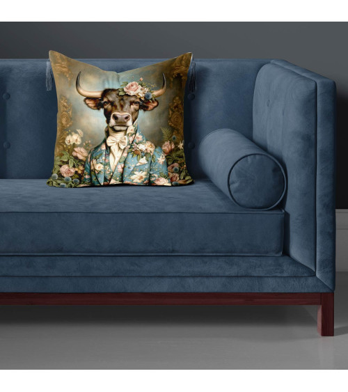 Floral Bull 03 – byk w kwiecistym garniturze | Mamidu