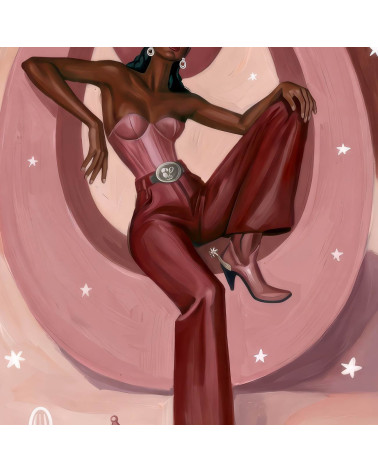 Lucky Cowgirl 01 – lucky cowgirl retro panel | Mamidu