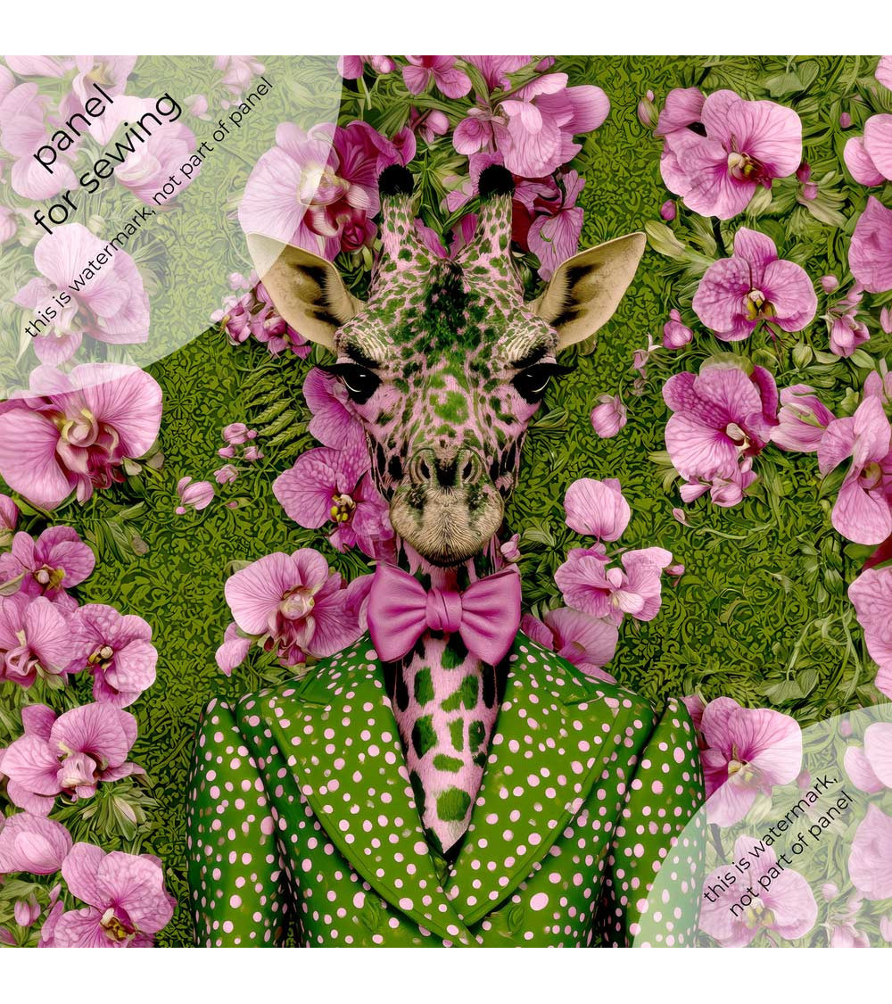 Orchid Giraffe 01 – żyrafa w storczykach | Mamidu