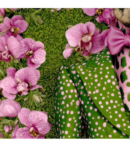 Orchid Giraffe 01 – żyrafa w storczykach | Mamidu