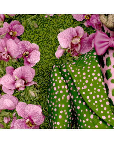 Orchid Giraffe 01 – żyrafa w storczykach | Mamidu