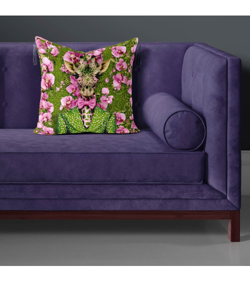 Orchid Giraffe 01 – żyrafa w storczykach | Mamidu