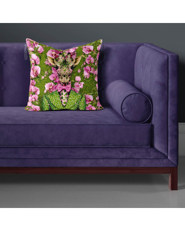 Orchid Giraffe 01 – żyrafa w storczykach | Mamidu