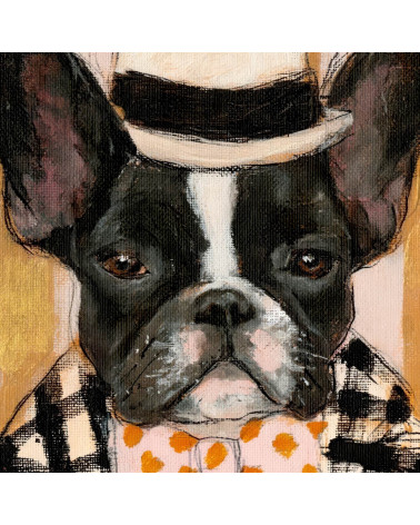 Dapper Frenchie 01 – dapper French bulldog panel | Mamidu