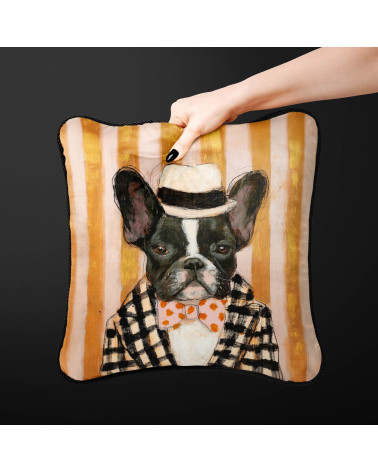 Dapper Frenchie 01 – dapper French bulldog panel | Mamidu