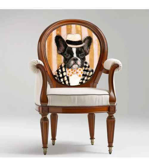 Dapper Frenchie 01 – dapper French bulldog panel | Mamidu