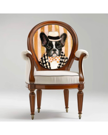 Dapper Frenchie 01 – dapper French bulldog panel | Mamidu