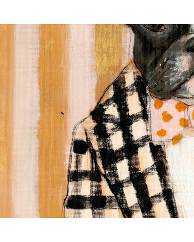 Dapper Frenchie 01 – dapper French bulldog panel | Mamidu
