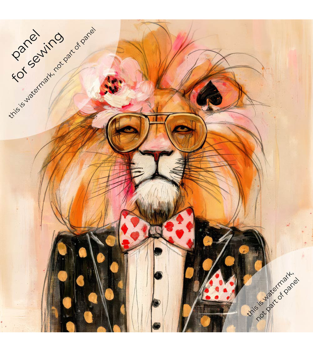 Casino Lion 01 – Casino-Löwe mit Goldbrille | Mamidu