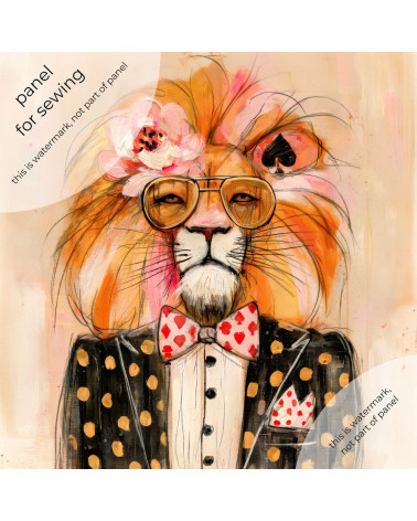 Casino Lion 01 – Casino-Löwe mit Goldbrille | Mamidu