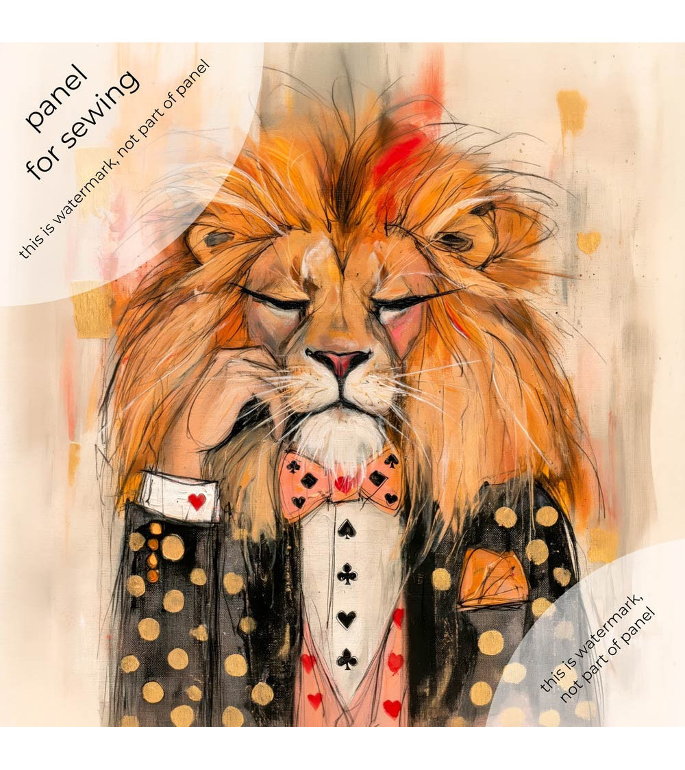 Casino Lion 03 – sleepy casino lion panel | Mamidu
