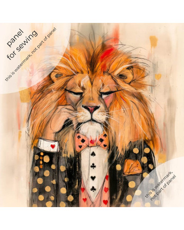 Casino Lion 03 – sleepy casino lion panel | Mamidu