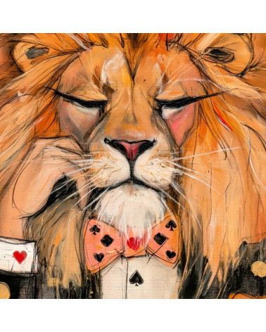 Casino Lion 03 – sleepy casino lion panel | Mamidu