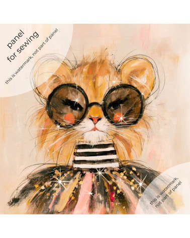 Disco Lioness 01 – Disco-Löwin mit Brille | Mamidu