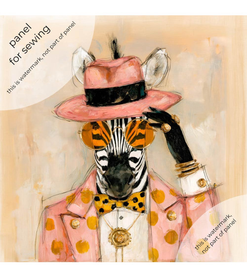 Dapper Zebra 01 – dapper zebra in pink fedora | Mamidu