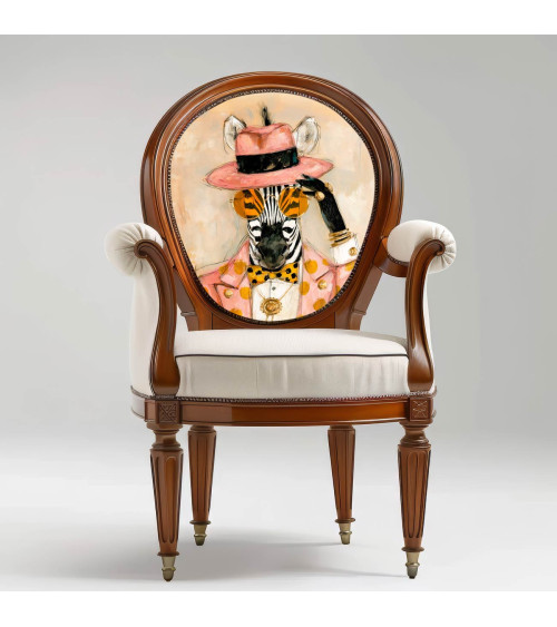 Dapper Zebra 01 – dapper zebra in pink fedora | Mamidu