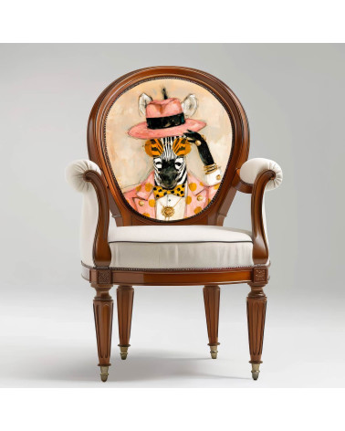 Dapper Zebra 01 – dapper zebra in pink fedora | Mamidu
