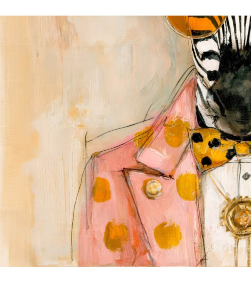 Dapper Zebra 01 – dapper zebra in pink fedora | Mamidu