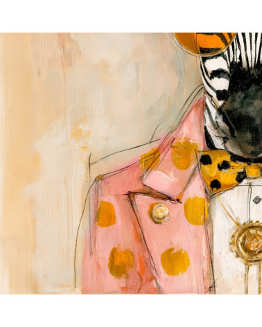 Dapper Zebra 01 – dapper zebra in pink fedora | Mamidu