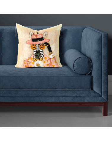 Dapper Zebra 01 – dapper zebra in pink fedora | Mamidu