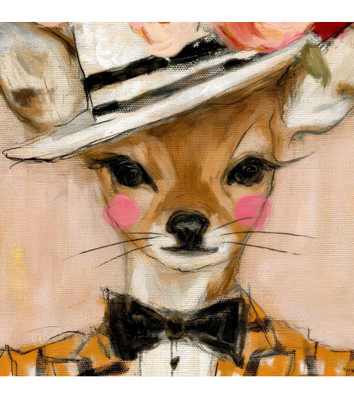 Dapper Fawn 02 – Rehkitz mit Rosenhut | Mamidu
