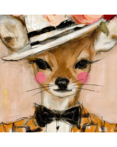Dapper Fawn 02 – Rehkitz mit Rosenhut | Mamidu