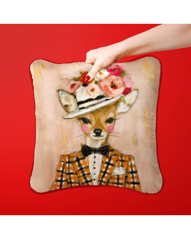 Dapper Fawn 02 – Rehkitz mit Rosenhut | Mamidu