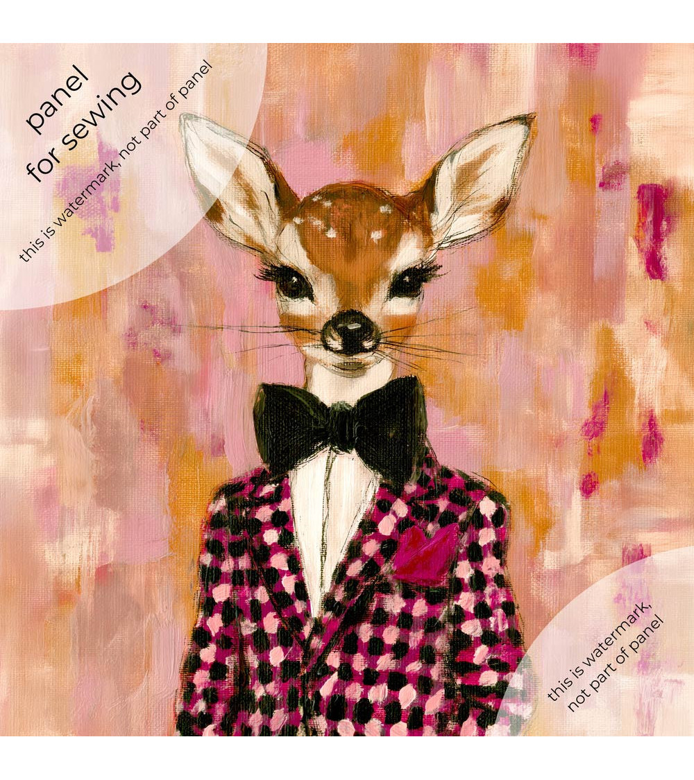 Dapper Fawn 03 – sarenka w pepitce z muszką | Mamidu