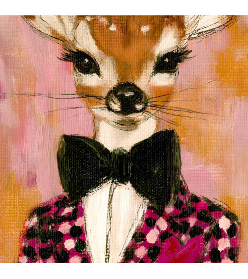 Dapper Fawn 03 – sarenka w pepitce z muszką | Mamidu