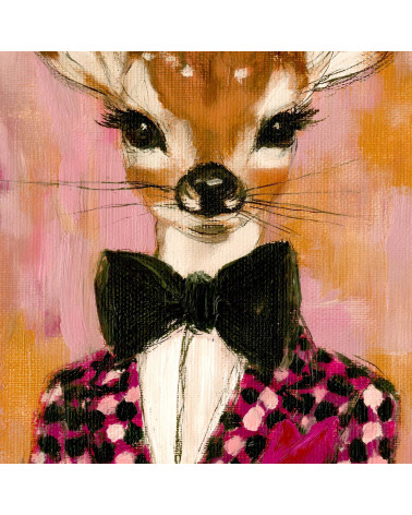 Dapper Fawn 03 – sarenka w pepitce z muszką | Mamidu