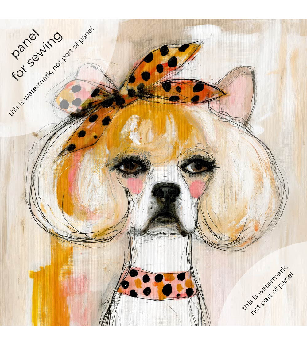 Glam Frenchie 02 – Bulldogge mit Punktetuch | Mamidu