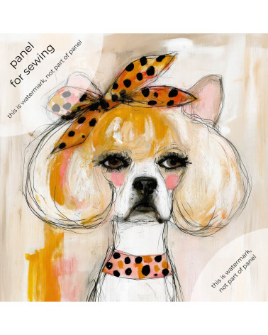 Glam Frenchie 02 – Bulldogge mit Punktetuch | Mamidu