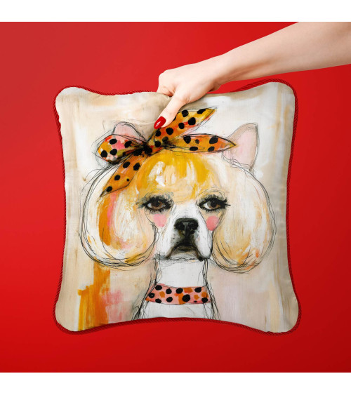 Glam Frenchie 02 – Bulldogge mit Punktetuch | Mamidu