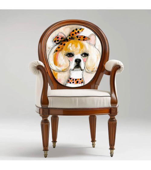 Glam Frenchie 02 – Bulldogge mit Punktetuch | Mamidu