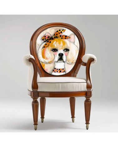 Glam Frenchie 02 – Bulldogge mit Punktetuch | Mamidu