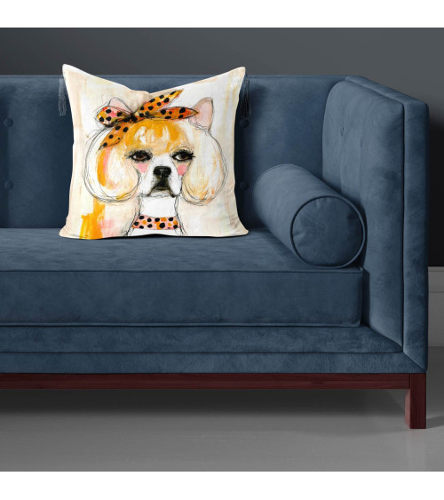 Glam Frenchie 02 – Bulldogge mit Punktetuch | Mamidu
