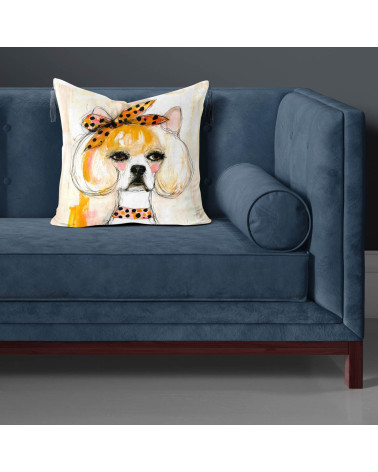 Glam Frenchie 02 – Bulldogge mit Punktetuch | Mamidu